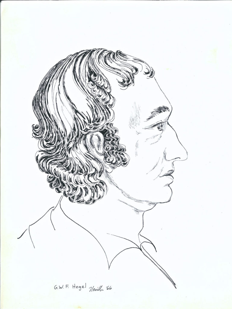 drawing: G.W.F. Hegel portrait