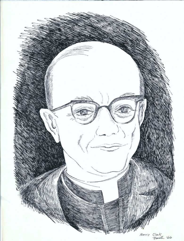drawing: Rev. Norrie Clarke S.J. portrait