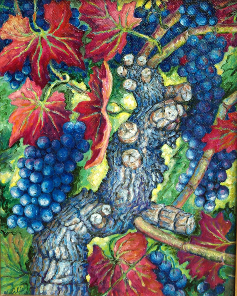 The Old Vine: oil painting