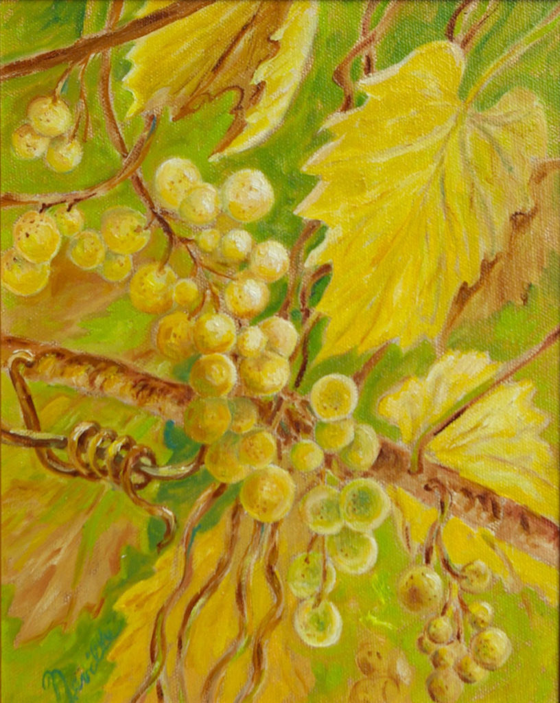 Chardonnay: oil painting